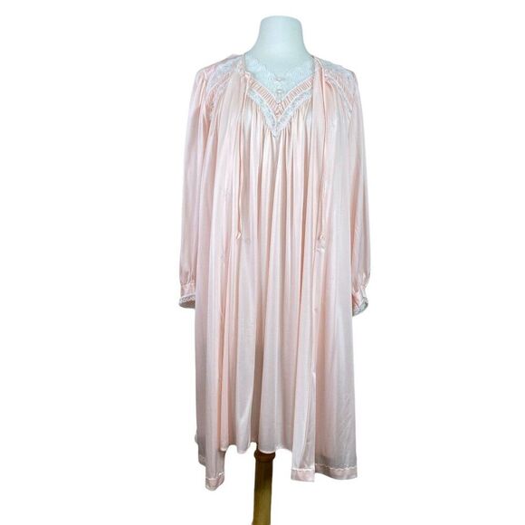 Miss Elaine Vintage Nightgown and Robe Set Size Small - Picture 1 of 10